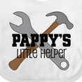 thumbnail image 4 of Inktastic Pappy's Little Helper Grandchild Boys Baby Bib, 4 of 4