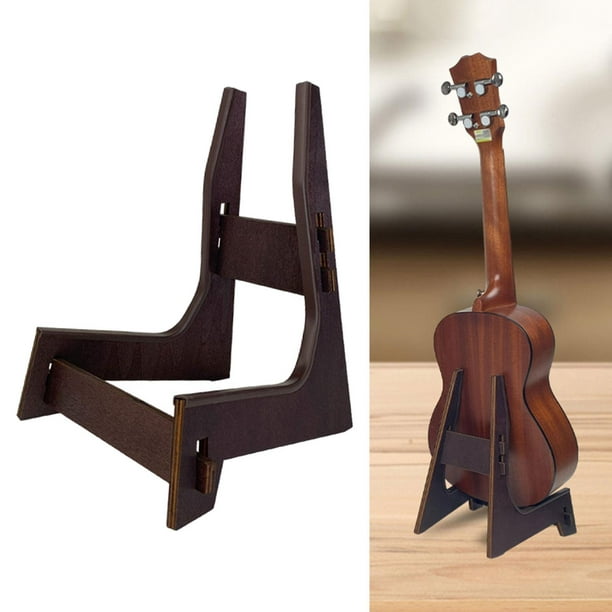 LLA Guitar Stand, Single Guitar Stand, Compact Thinning Acoustic Bass  Guitar Holder, Solid Wood Stage Studio Banjo Display Stand, for Loud Ukulele