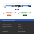 thumbnail image 4 of Kids Fishing Pole for Kids Ages 5-12 Telescopic Fishing Rod and Reel Combo Spinning Children Child Fishing Rod for Saltwater 165cm Fiberglass, 4 of 7