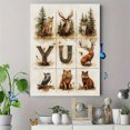 thumbnail image 4 of Qisvanset 12x16 Inch Watercolor Animal Alphabet Canvas Wall Art, Educational Woodland Print Kids Nursery Decor, 4 of 8