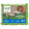 Seventh Generation Free & Clear Baby Overnight Diapers Stage 6 - Pack of 4