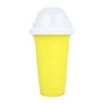 thumbnail image 1 of 2023-smoothies Eco-friendly Double Layer Silicone Slushy Ice Cream Maker For Home_b--Yellow, 1 of 4