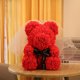 thumbnail image 5 of Oso azul y rosa de 25 cm + caja de regalo + lámpara Flor simulada Espuma de PE Flor inmortalizada Oso rosa Caja de regalo Oso rosa El proveedor entrega cabezas de flores y barras ANGGREK Otros, 5 of 8