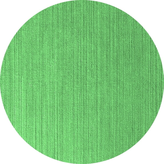 Ahgly Company Indoor Round Oriental Emerald Green Industrial Area Rugs, 3' Round