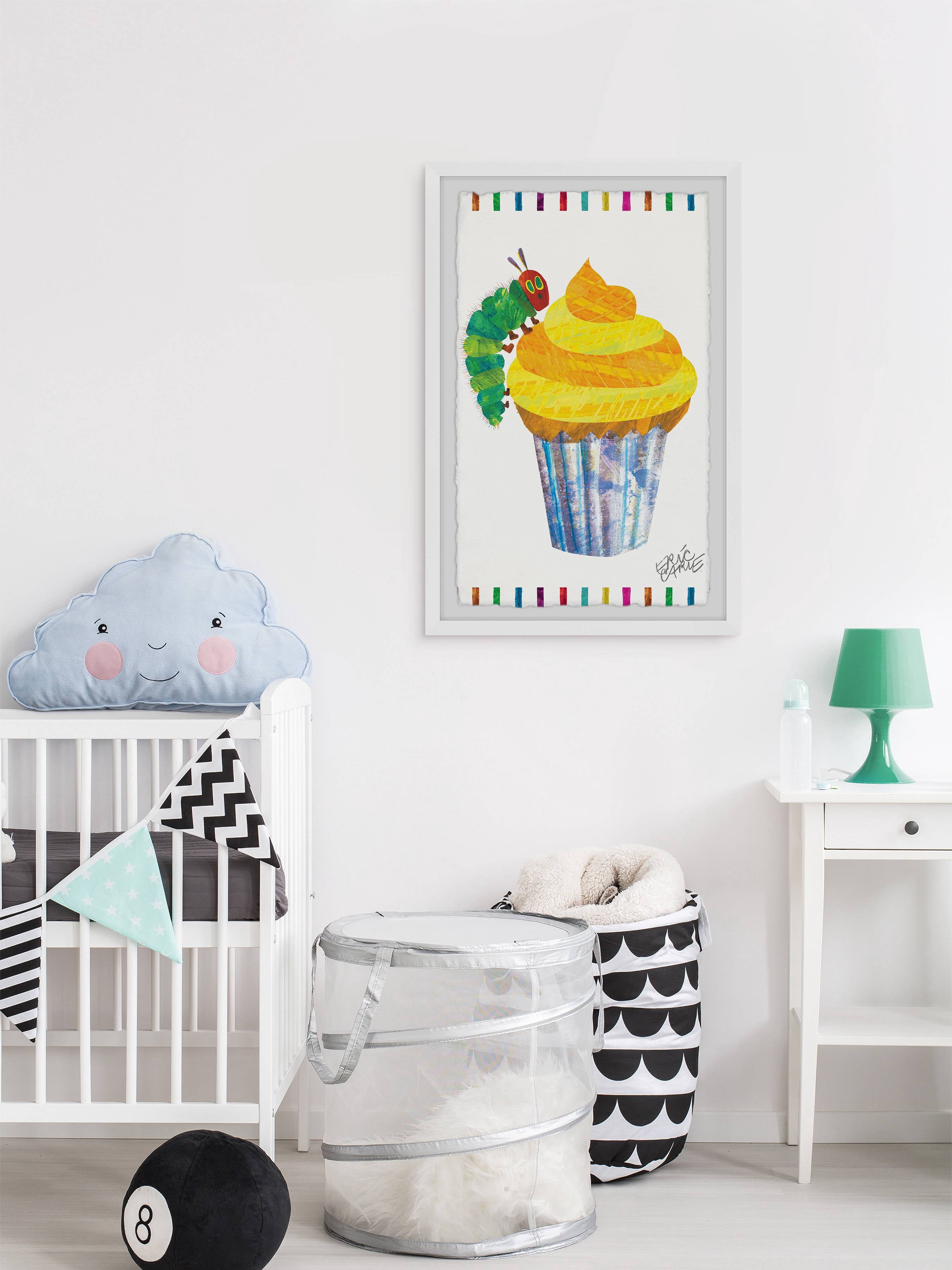 Marmont Hill Caterpillar Cupcake by Eric Carle Framed Wall Art