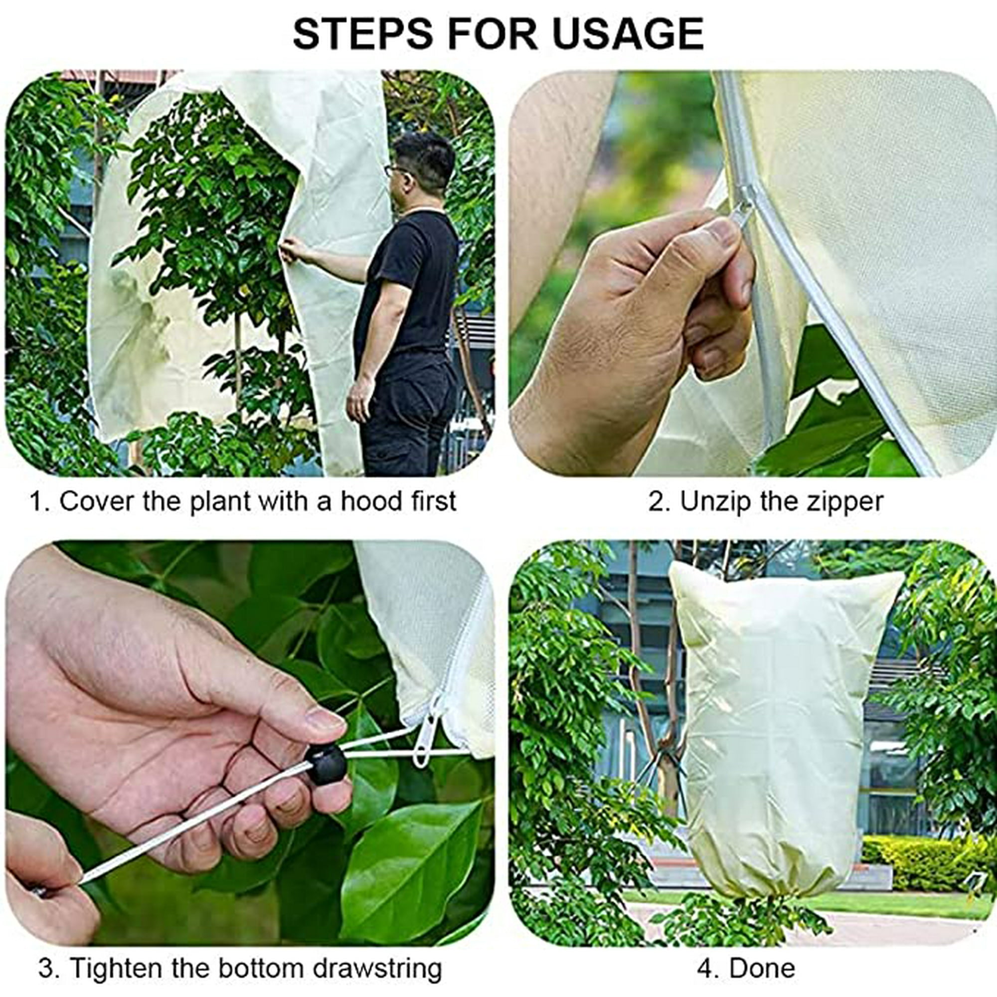 Voile Hivernage Plante Exterieur Bâche D'hiver Pour Plantes, Bâche