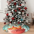 thumbnail image 5 of Sigee Floating Colorful Cereal for Christmas Decoration Tree Skirt Christmas Tree Skirt,Christmas home decor Holiday Tree Skirt Fits Christmas Tree-36", 5 of 7