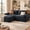 Black, variant on Lofka 80" Sectional Sofas Black,Corduroy L Shaped Couch for Living Room Cloud Sofas,No Assembly Required