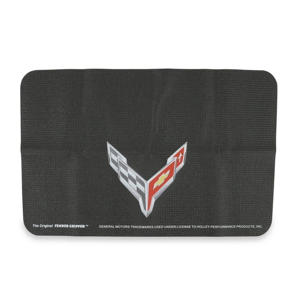 Fender Gripper FG2083 Corvette C8 Flag Logo Fender Cover Mat