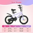 thumbnail image 4 of Lookfly 16" Kids Bike for Boys and Girls with Removable Training Wheels,Children's Cicycle,Purple, 4 of 8