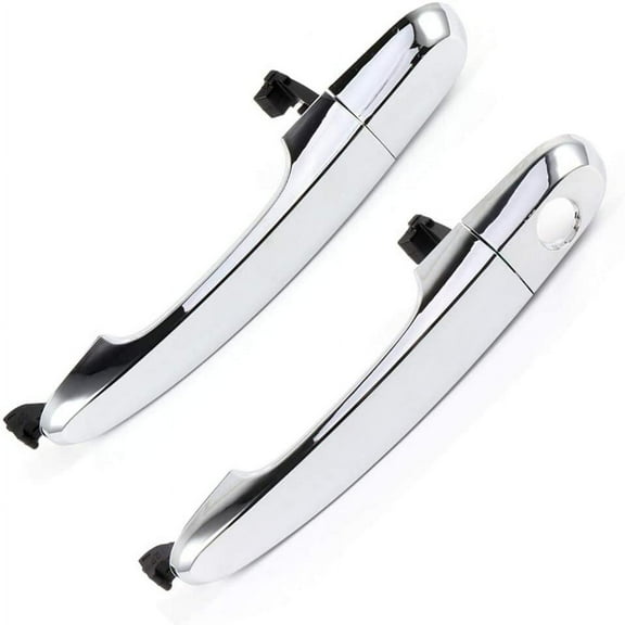 CCIYU Door Handles fit for 2011 2012 2013 2014 for Kia Sorento Exterior Driver Left Side Silver(2pcs)