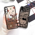 thumbnail image 4 of Funda para teléfono Samsung Galaxy S23, S22 Ultra, S20, S21 FE Plus, S10 Lite, S9, S8, funda transparente mate, Hello Kitty, lindo gato, 4 of 5