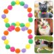 thumbnail image 2 of 2Pcs Pet Cat Collars Elastic Cat Collars Colorful Pet Collars Plush Ball Design Collars Dog Collars, 2 of 4