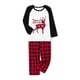thumbnail image 3 of Conjunto de pijamas navideños a juego para toda la familia de Fiomva, para adultos y niños, con estampado de ciervos y pantalones a cuadros, ropa de dormir, 3 of 8
