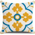 thumbnail image 4 of Fundas De Almohada,Fundas De Almohada Decorativas Boho Fundas De Almohada Geométricas Impresas Juego De 4 Fundas De Cojines Cuadrados De Lino Funda De Almohada para Habitación, 4 of 4