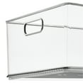 thumbnail image 5 of Stackable Plastic Storage Bin with Handles for Kitchen, Bathroom, or Home Office - Made in USA, 5 of 8