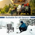 thumbnail image 7 of Honeilife Camping Chairs, Portable Heated Folding Chairs for Outdoor Sports, Heavy Duty Lawn Chairs for Adults Support 400lbs, Heated Camp Chair with Cup Holder,Grey(2 Battery Pack Required), 7 of 7