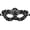 A001- Style A, variant on Black Masquerade Mask for Women 9 Inch Lace Venetian Style Halloween Party Accessory Rhinestone Embellished Eye Cover for Events, 1 Pack