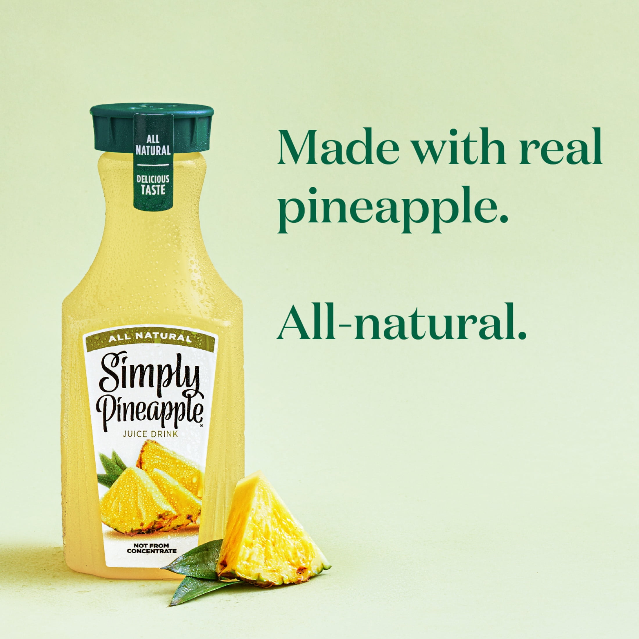 Simply Pineapple Juice Drink Bottle, 52 fl oz