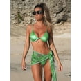 thumbnail image 3 of Traje de baño dividido de bikini de tres piezas de malla digital multicolor, traje de baño femenino de moda duradero para niña, traje de baño moderno, 3 of 4