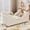 WHITE, variant on FICISOG Lovely Toddler Beds, Low Montessori Floor Bed for Toddlers, Crib Size Kids Bed with Safety Guardrails and Wood Slats, Soft Boucle Toddler Bed for Girls Boys Children Aged 3-7 Years Old, Pink
