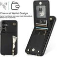 thumbnail image 2 of for Samsung Galaxy S25 Zipper Wallet Case with Card Holder, Crossbody Lanyard Purse Cover [Removable Shoulder Strap] with Kickstand for Samsung Galaxy S25 Zip-Black, 2 of 18