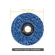thumbnail image 4 of Discos de tira Disco de eliminación de óxido de rueda de pelado azul de 5 piezas, 4 of 8