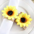thumbnail image 3 of Boucle de Serviette de Tournesol en Lin pour la Récolte Automnale (1 Pack), 3 of 8