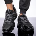 thumbnail image 2 of Running Shoes for Men Chunky Fashion Sneakers Casual Sports Tennis Walking Shoes Lace up Non Slip Breathable Mesh Workout Shoes, 2 of 7