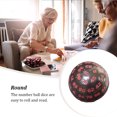 thumbnail image 5 of thinsony Multi-sided Polyhedral Dice Tabletop Teaching Board Game Props Smooth Surface Round Good Balance Table Board Role for Club Red Red Paint, 5 of 5