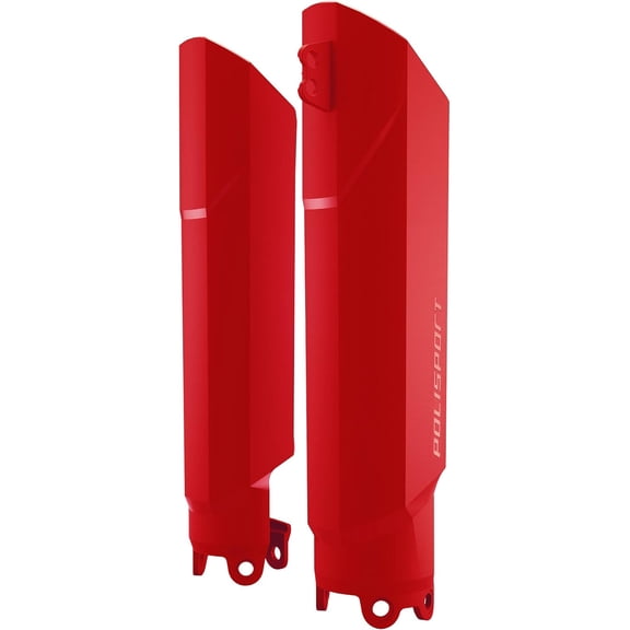 Polisport Full Wrap Fork Guards for Beta RR 125/200/250/300 2T 2019-2026 | High-Impact Polypropylene, OEM Fit, Red, Durable Enduro Fork Protection