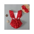 thumbnail image 4 of goowrom Bébé Filles Noël Romper, Manches Volantes, Couvre-Chefs Arc, 4 of 10