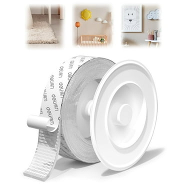 Deli Double Sided Tape Heavy Duty, 1.18 in × 198 in (16.40FT), Extra Large Nano Double Sided Adhesive Mounting Tape, Clear & Removable Sticky Wall Tape