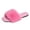 A02 Pink, variant on Samdudou Fuzzy Slippers for Women Fluffy Faux Fur Open Toe Slides Stylish Square Toe Flat Sandals Indoor Outdoor House Shoes Plush Fashion Footwear for Summer Leisure