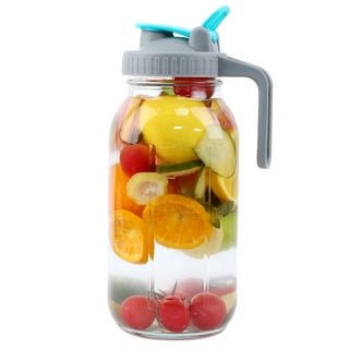 County Line Kitchen Glass Water Infuser Pitcher to Infuse Fruit, Juice &  Teas - Easy Clean Pitchers w/Lid & Handle for Hot/Cold Beverages & Ice Tea  