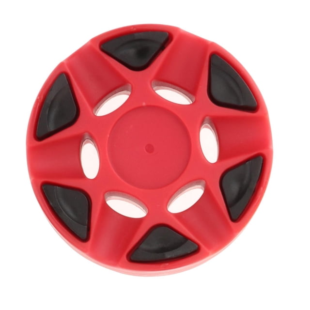 pitrice Rondelle de Hockey à Roulettes en Ligne Durable Multifonctionnelle Équipement de Rondelle de Hockey sur Glace Rouge 76x25 mm