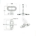 thumbnail image 5 of Escalón de mástil plegable de acero inoxidable, para barco marino, yate, coche, RV, escalón de popa, superficie de escalón plegable para mayor seguridad., 5 of 5