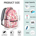 thumbnail image 6 of Pink Cow Pattern Backpack for School,Cute School Bag,Schoolbag with Adjustable Shoulder Straps & Padded Back,15.3"x11"x7.1".﻿, 6 of 6