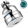 thumbnail image 2 of Aireador de grifo de cocina giratorio de 360 grados, rociador de modo dual ajustable, filtro difusor, boquilla de ahorro de agua, conector de grifo de baño, 2 of 6