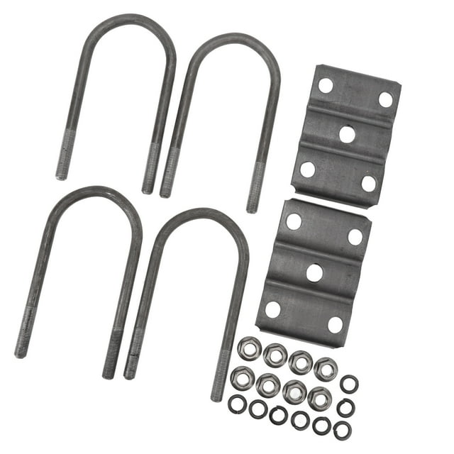 Trailer U Bolt Kit, Strong Bearing Capacity Enhanced Stability Trailer Spring U Bolt High Hardness for 3 Inch Round Axle Leaf Spring