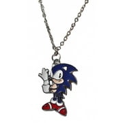 Sonic The Hedgehog Full Figure Pose Metal Pendant Necklace