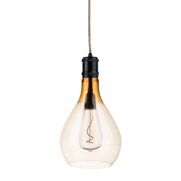 Luminair a Ampoule Edison avec poignée en jute