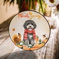 thumbnail image 3 of Happy Thanksgiving Portuguese Water Dog with Turkey Pumpkins Autumn Vibes Stained Glass Suncatcher PWD Portie Fishing Dog Lover Window Hanging Sign Decor - 12018, 3 of 5