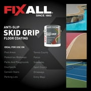 Skid Grip Anti-Slip Floor Coating, Slip-Resistant Pavement, Cement and Concrete Paint, Camel, 1 Gallon