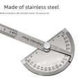 thumbnail image 3 of New Adjustable 0-180° Stainless Steel Angle Ruler, 14cm Solid Single-Arm Protractor with Half-Circle Graduation for Precise Measurement, Ideal for Professionals & DIY Enthusiasts, Compact Design for, 3 of 6