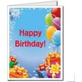 thumbnail image 2 of store Jumbo Greeting Cards: Giant Presents And Balloons Birthday Card With Envelope, Size 18 Inch X 24 Inch, 2 of 7