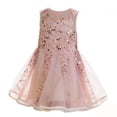 thumbnail image 4 of RMGVDSD Toddler Girl Dresses Girls Summer Sleeveless Dress Elegant Mesh Vest Fashionable Casual Party Gown For Toddler Kids 4-5 Years, 4 of 4
