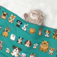 thumbnail image 2 of Junzan Waterproof Pet Blanket Dog Blankets,Cartoon Dogs Pattern Printing Super Soft Warm,Urine Proof Washable Outdoor Pet Blanket For Puppy Large Dogs & Cats, 2 of 8
