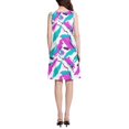 thumbnail image 3 of FORMRS Summer Dress for Women Loose U Neck Sleeveless Midi Beach Sundresses with Pockets, Abstract Drawing, 3 of 8