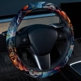 thumbnail image 2 of Starry Animals 14.5 Inch Printing PVC Leather Steering Wheel Cover Car Wheel Covers Auto Accessories, 2 of 6
